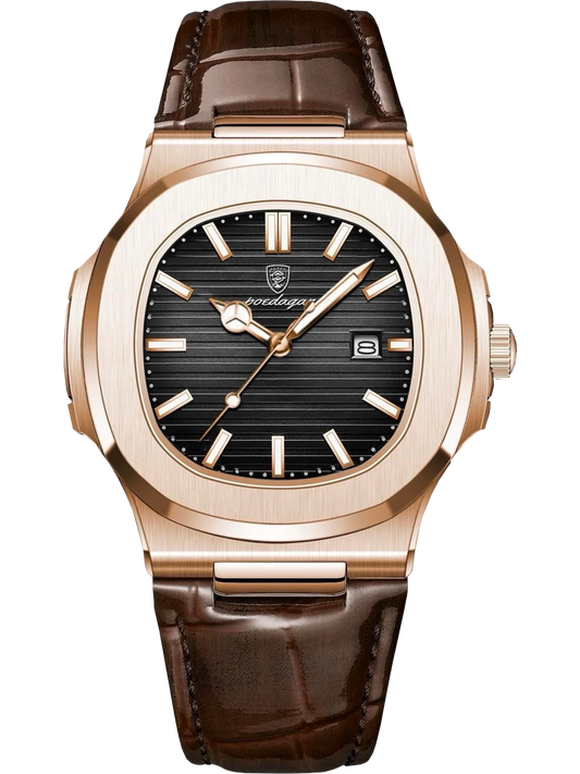 Halberne Aureon-Leather Classic Pink Gold Black